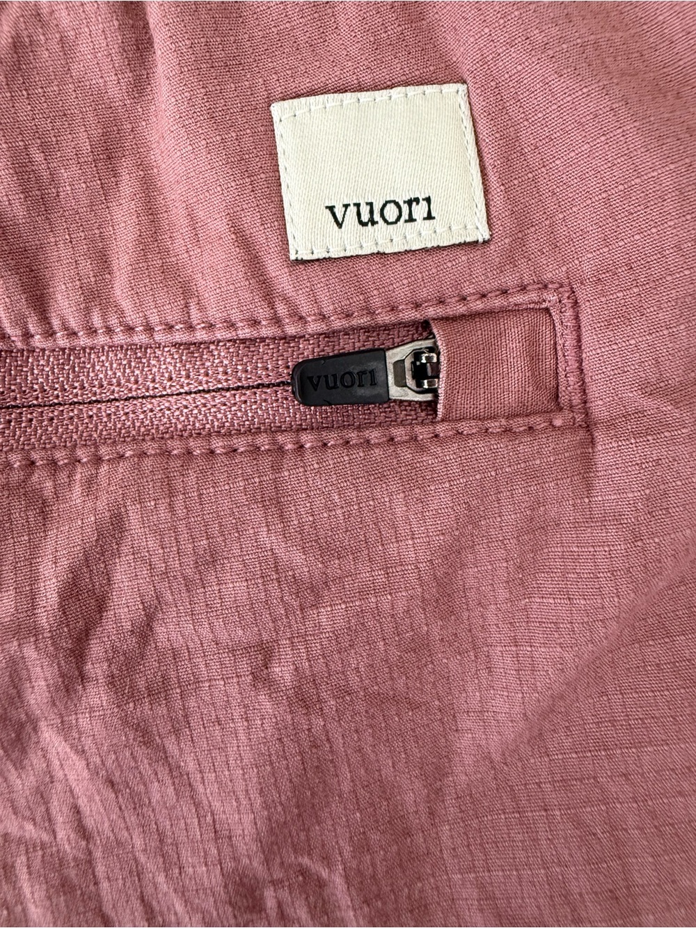 Vuori Women's vintage ripstop Athletic Shorts - Dusty Mauve pink Sz M - Picture 8 of 14